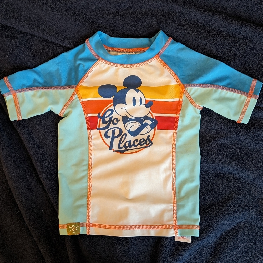 2T Disney Mickey Mouse Rashguard - Picture 5 of 6